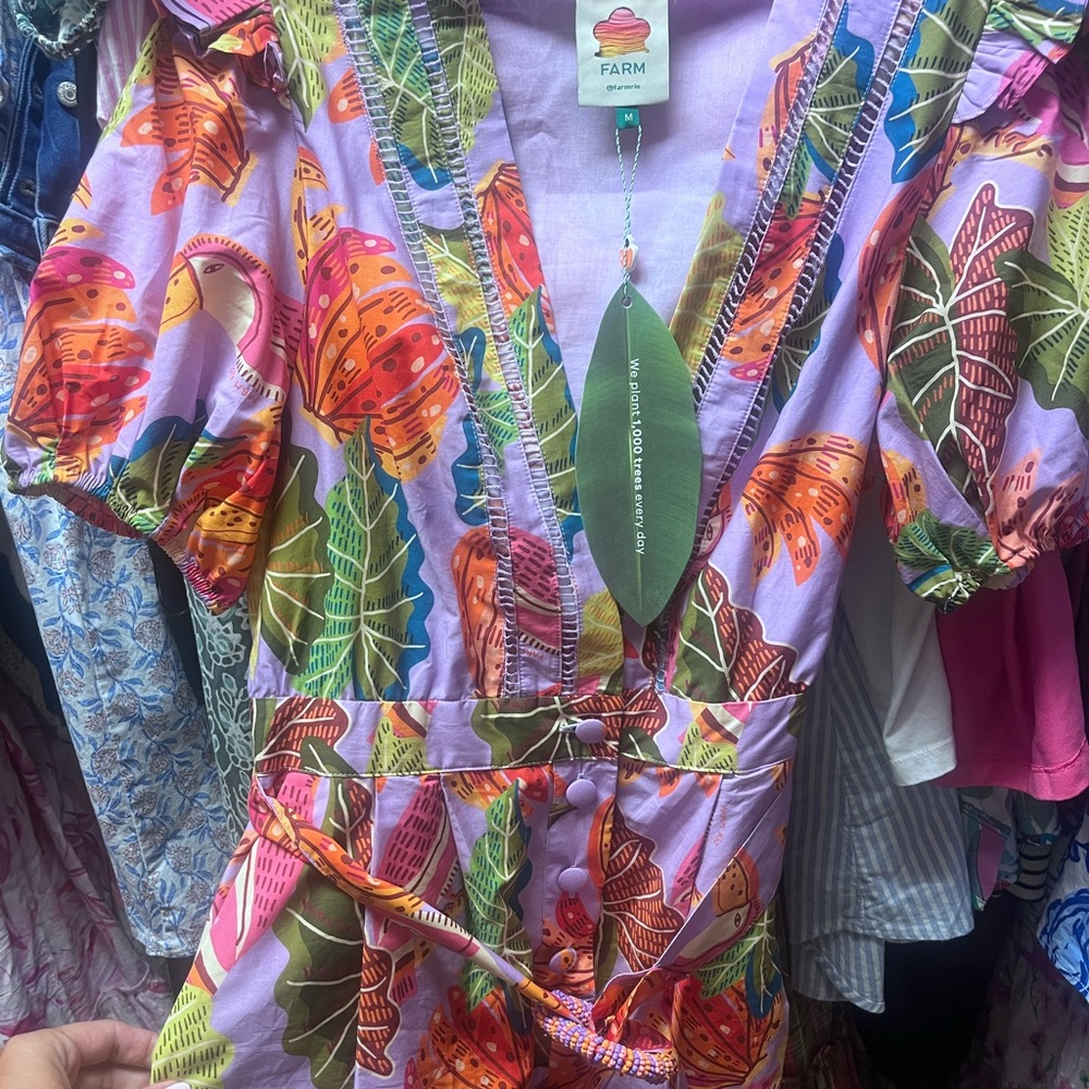 Farm Rio Women's Tropical Print Top - Multicolor